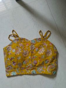 Vibrant Floral embroidery Blouse