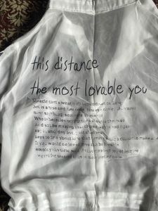 Sheer White Tunic with Graphic Print