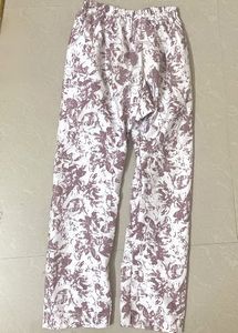 2 Pairs Floral Print Palazzo Pants