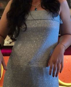 Sparkling Strapless Dress - Savana