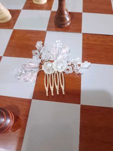 Elegant Bridal Hair accessory with Pearls