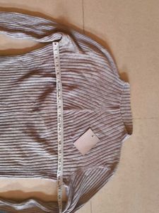 New Korean Ribbed Mock Neck Long Sleeve Top