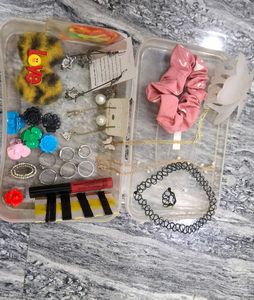 Assorted Floral Hair Pins with other cute things