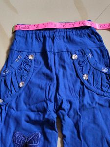 Girls Blue Striped Top, Jacket &amp; Pants Set