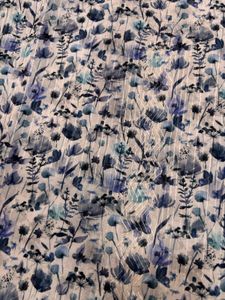 Floral Print Kurta with Embellished Neckline