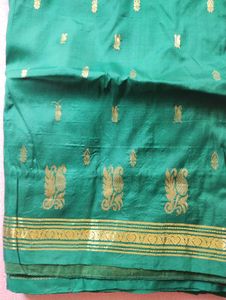 Elegant green &amp; Gold Saree