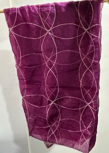 Embroidered Silk Kurti Set