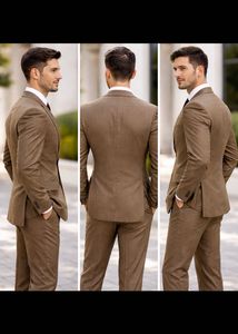 Brown Suit & Blazer Set
