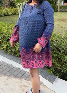 printed long sleeve dress Zara