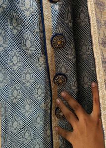 New Royal Look Navy Blue Sherwani