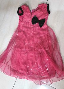Pink Sequin Party Dress