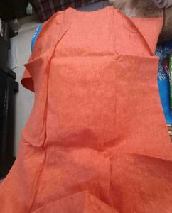 46" bust New Orange Embroidered Kurti knee length