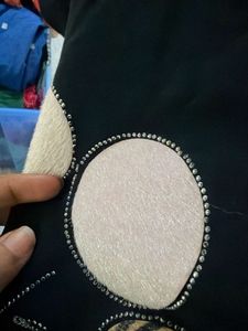 Black T-Shirt with Orb Embellishments