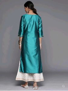 Elegant Teal sea blue Kurta Set
