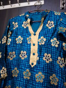 Floral Print Kurta with Salwar