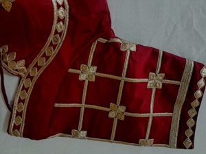 Maroon Embroidered Blouse