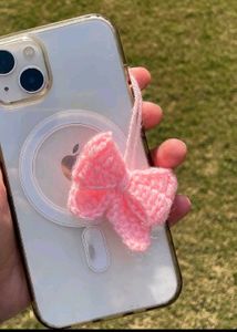 handmade Cute Pink Bow Phone Case