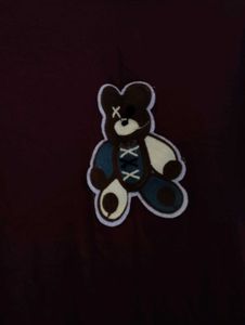 Trendy Maroon🌸 Teddy Bear T-Shirt