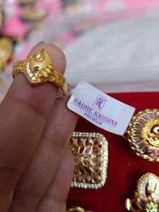 2 ring ka combo  Gold-Plated Jewellery Set