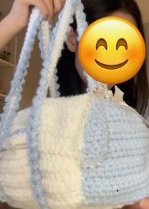 Crochet Duffle Bag🍭