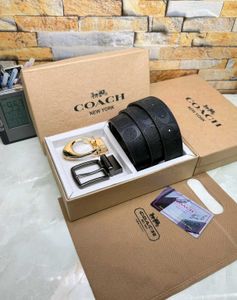 Coach Double Buckle Belts With Box