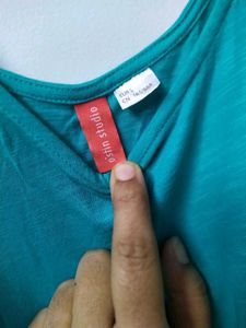 O'stin Studio Teal Maxi Dress - Size S