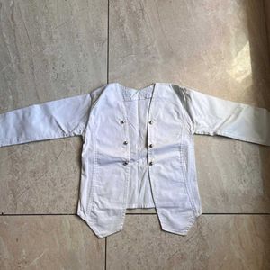 white jacket .