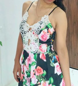 Stylish beach style Floral Print Playsuit