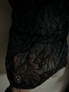 Elegant Black Lace Camisole Top