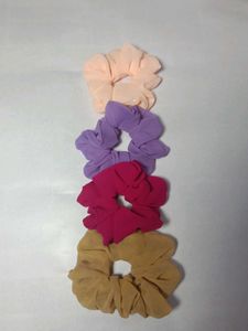 Georgette Scrunchie Set - Pack of 4