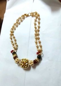 Exquisite Beaded Bracelet with Gold Charm