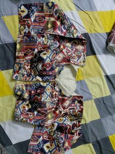 Bohemian Print Kurta Set