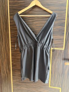 Sleek Black Wrap Playsuit new w/o tags
