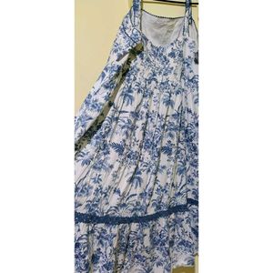 Blue Floral Maxi Dress