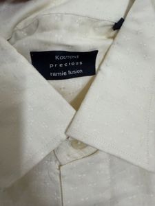 Men's Beige Linen Shirt