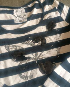 Striped Butterfly Top