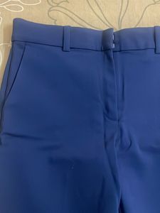 Navy Blue Straight Leg Trousers