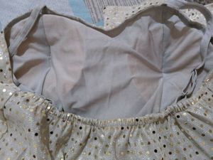 Sparkly Silver Sequin Top