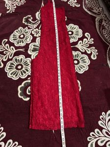 Red Lace Jumpsuit