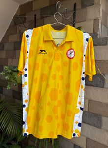 Men's Yellow Athletic Polo Shirt