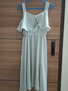 Midi-Sundress, gingham print
