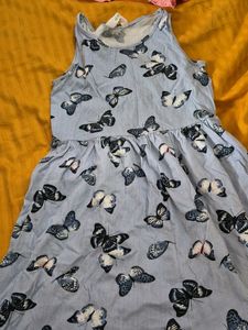 H&M Blue Butterfly Dress