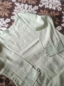 Embroidered Kurta with grara
