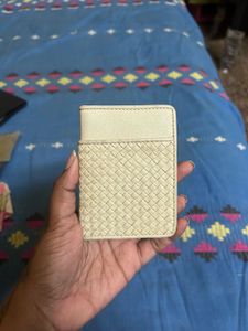 Woven Leather Card Holder