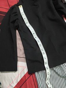 Flared Houndstooth Pants