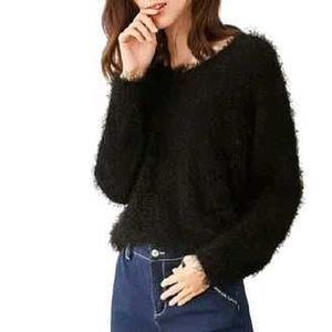 Furry Black Sweater