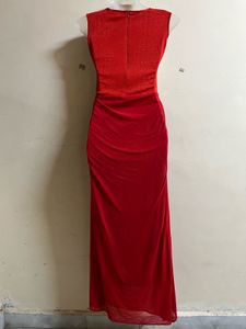 Red Glitter Long Gown♥️