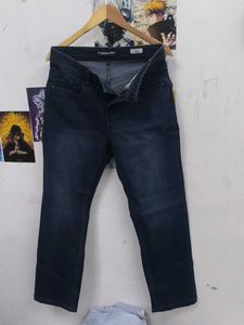 Classic Dark Wash Denim Jeans