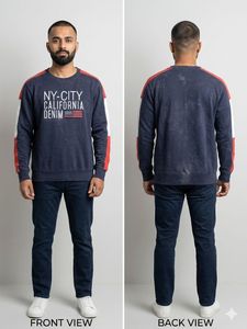 Men's NY-City California Denim Sweatshirt