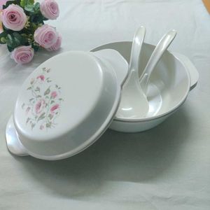 🆕Melamine Elegant Serving Bowls with Spoons